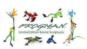 Bronze sculptures by the Frogman