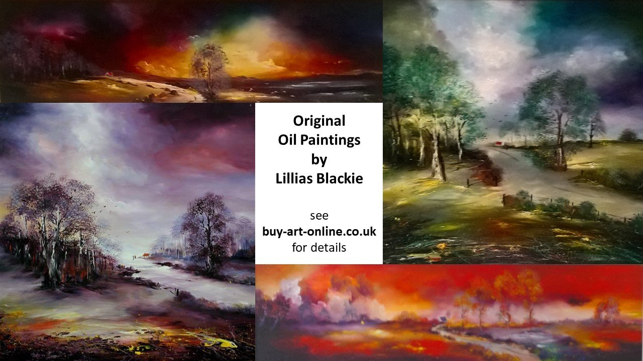Landscape original oil paintings by Lillias Blackie