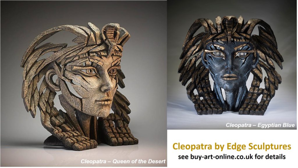 Cleopatra-Egyptian-Blue-Queen-of-the-Desert-Edge-Sculpture-Matt-Buckley
