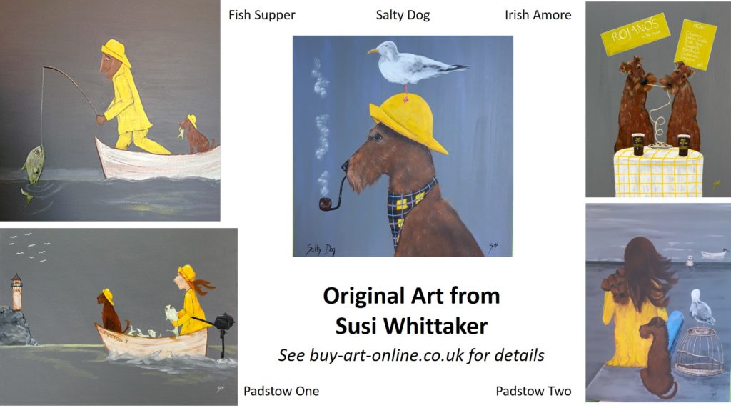 Irish Terriers - Padstow - Limited Editions - Susi Whittaker