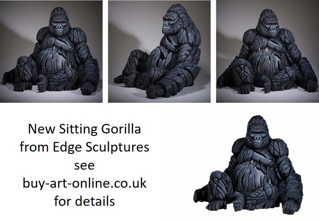 Sitting Gorilla by Matt Buckley of Edge Sculpture