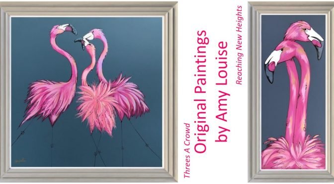 Pink Flamingo Paintings