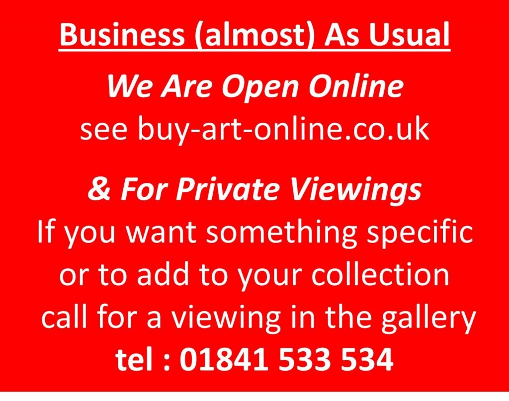 Open Online and for private viewings