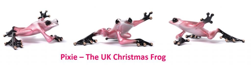Pixie-limited-edition-bronze-christmas-frog-tim-cotterill