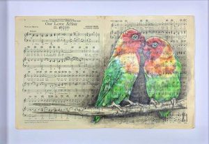 Chess - Original Painting - Sheet Music - Love Birds