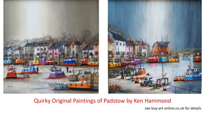 Quirky Original Paintings Of Padstow By Ken Hammond