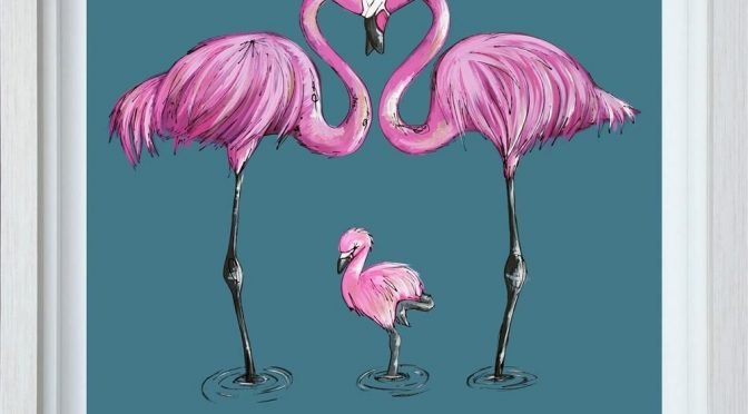 Tiny Toes – Pink Flamingo Limited Editions from Amy Louise