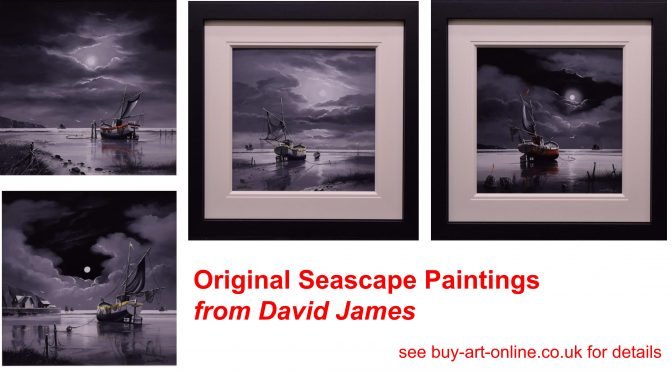 Stylish original seascape paintings from David James