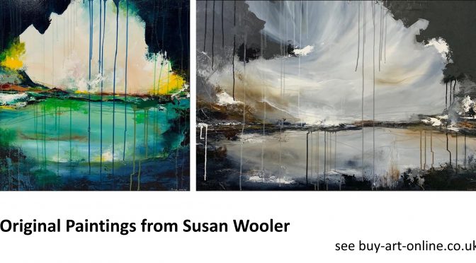 Original  Abstract Paintings from Susan Wooler.