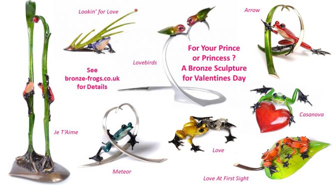 For Your Prince or Princess ? Bronze Frogs for Valentines Day