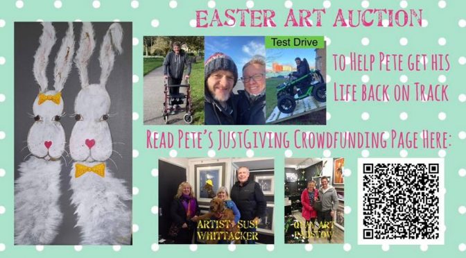 Easter Art Auction to raise funds for a Terrain Hopper for a local resident