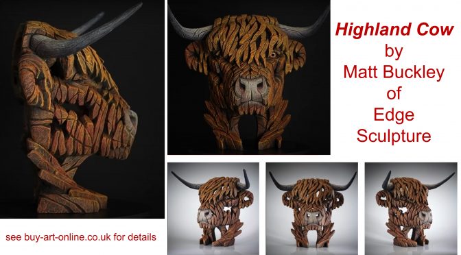 Highland Cow – the latest iconic sculpture by Matt Buckley of Edge Sculpture