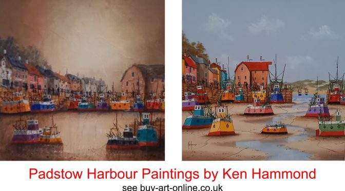 New quirky and abstract original paintings from Ken Hammond.