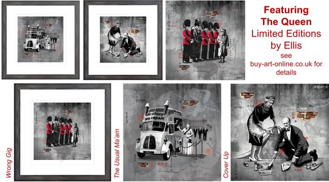 Limited Editions Featuring The Queen From Urban Artist Ellis