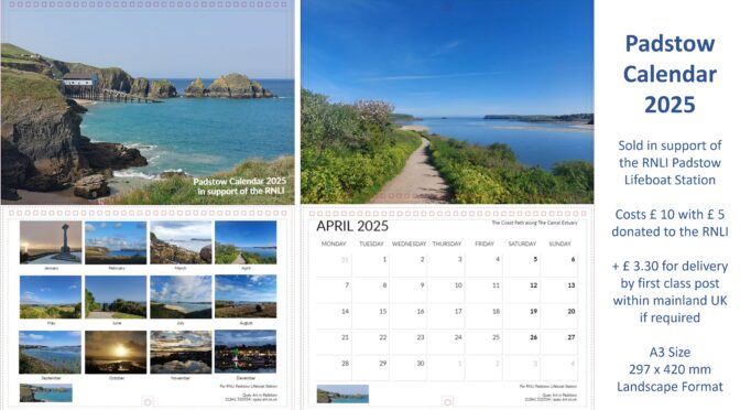 Padstow Calendar 2025 in aid of RNLI Padstow Lifeboat